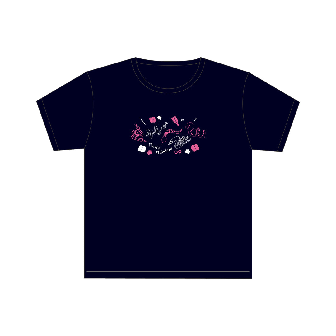 ミュージックレイン3期生のMusic Rainbow 09 Tシャツ ミュージックレイン3期生のMusic Rainbow 09 Tシャツ
