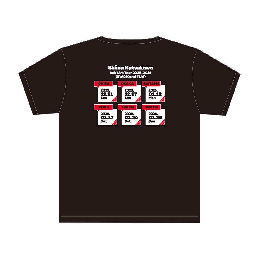 夏川椎菜CRACK and FLAP ツアーTシャツ – ミュージックレインモール