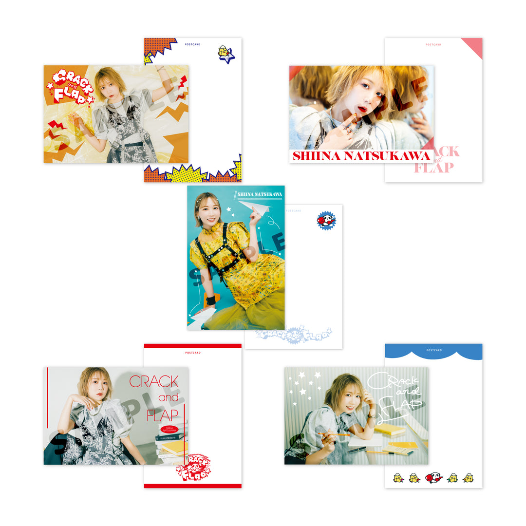 夏川椎菜CRACK and FLAP ポストカードセット – ミュージックレインモール